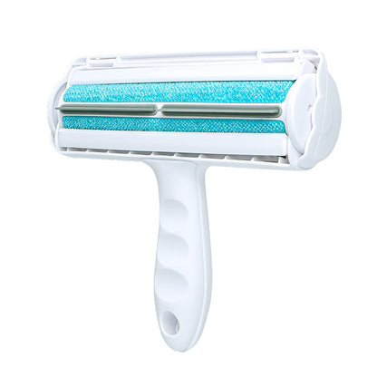 Furlen self-cleaning grooming brush in blue